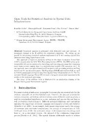 Open Tools for Statistical Analysis in Spatial Data Infrastructures 1 Introduction