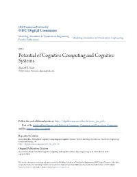 Potential of Cognitive Computing and Cognitive Systems Ahmed K