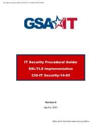 SSL/TLS Implementation CIO-IT Security-14-69