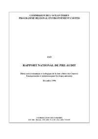 I Contexte Et Elements D'execution Du Programme
