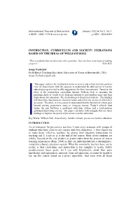 Instruction, Curriculum and Society: Iterations Based on the Ideas of William Doll