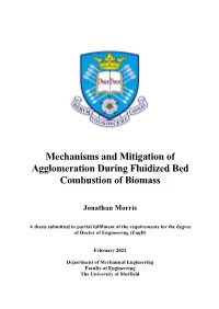 Mechanisms and Mitigation of Agglomeration During Fluidized Bed Combustion of Biomass