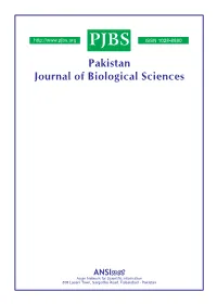 Presence of Spongospora Subterranea in Soils of Potato Production Area in Gilgit and Hunza Valleys of Pakisrtan