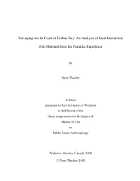 Salvaging on the Coast of Erebus Bay: an Analysis of Inuit Interaction