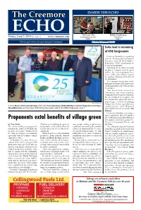 The Creemore INSIDE the ECHO ECHO the Last Aha Raffle Underway Friday, June 7, 2019 Vol