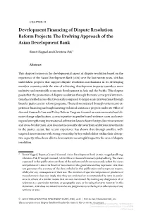 The Evolving Approach of the Asian Development Bank