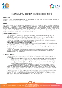 Coaster Canvas Contest Terms and Conditions