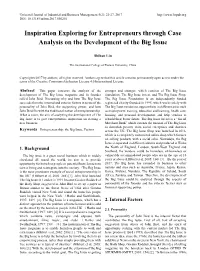 Inspiration Exploring for Entrepreneurs Through Case Analysis on the Development of the Big Issue