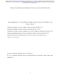 Interaction Between Ploidy, Breeding System, and Lineage Diversification