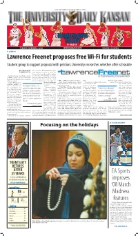 Lawrence Freenet Proposes Free Wi-Fi for Students Student Group to Support Proposal with Petition; University Researches Whether Offer Is Feasible