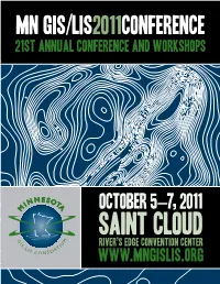 MN GIS/Lis2011conference 21St Annual Conference and Workshops