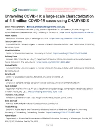 Unraveling COVID-19: a Large-Scale Characterization of 4.5 Million COVID-19 Cases Using CHARYBDIS