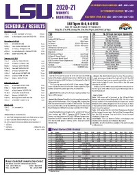 2020-21 LSU WBB Game Notes