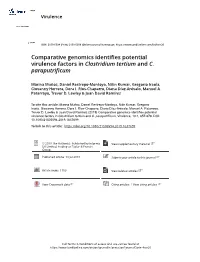 Comparative Genomics Identifies Potential Virulence Factors in Clostridium Tertium and C