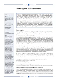 Reading the African Context