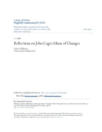 Reflections on John Cage's Music of Changes