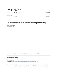 The Joseph Novella: Resources for Preaching and Teaching
