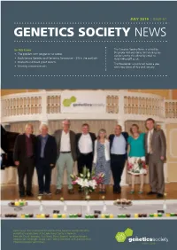 Issue 81 of the Genetics Society Newsletter