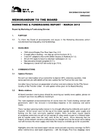 Memorandum to the Board