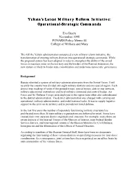 Operational-Strategic Commands