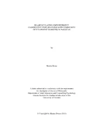 Re(Art)Iculating Empowerment: Cooperative Explorations with Community Development Workers in Pakistan