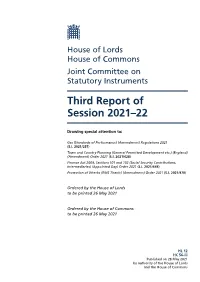 Third Report of Session 2021-22