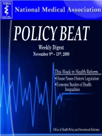 This Week in Health Reform… Weekly Digest