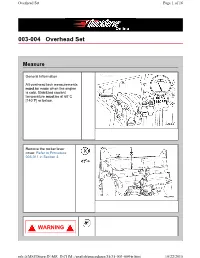 003-004 Overhead Set