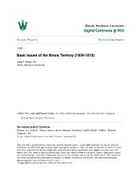 Basic Issues of the Illinois Territory (1809-1818)