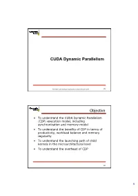 CUDA Dynamic Parallelism