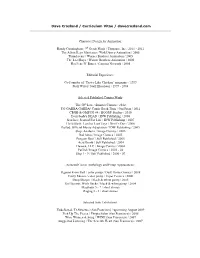 Dave Crosland / Curriculum Vitae / Davecrosland.Com