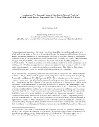 Introduction: the Past and Future of Ego-Centric Network Analysis” Mario L