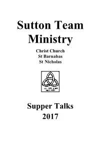 Supper Talks 2017