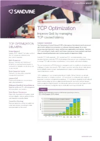 TCP Optimization Improve Qoe by Managing TCP-Caused Latency