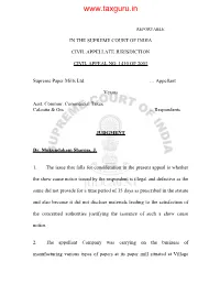 The Issue That Falls for Consideration in the Present Appeal Is
