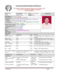 Title Prof. First Name Chander Last Name Photograph Designation