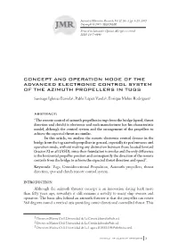 Concept and Operation Mode of Azimuth Drive Propellers in Tugs