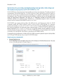 Instructions for Generating and Implementing Look-Up Tables with Refrigerant Thermophysical Properties in EVAP-COND Ver