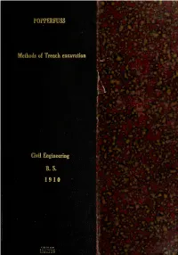 Methods of Trench Excavation Is Ap