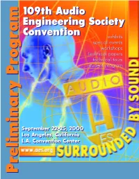 Preliminary Program Preliminary