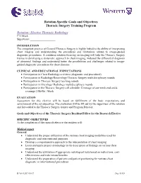 Rotation: Elective Thoracic Radiology  1 Block Supervisor: ______
