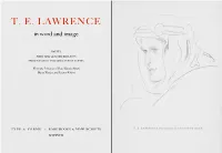 T. E. LAWRENCE in Word and Image
