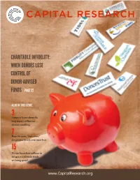 Charitable Infidelity: When Donors Lose Control of Donor-Advised Funds Page 32