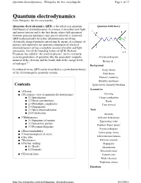 Quantum Electrodynamics - Wikipedia, the Free Encyclopedia Page 1 of 17