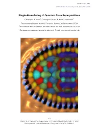 Single-Atom Gating of Quantum State Superpositions