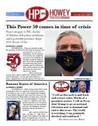 This Power 50 Comes in Time of Crisis Power Struggle in DC, Decline of Indiana Delegation, Pandemic and a Powerful Governor Shape 2021 Power 50 List by BRIAN A
