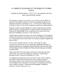 A Complete Catalogue of the Works of Athena Tacha