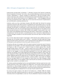 After 100 Years of Experiment: One Solution?
