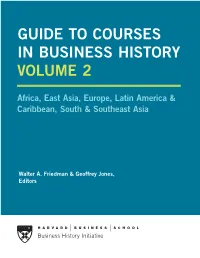 Guide to Courses in Business History Volume 2