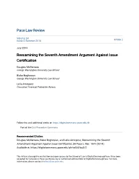Reexamining the Seventh Amendment Argument Against Issue Certification